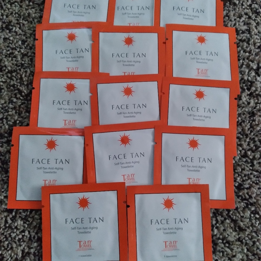 Face Tan towels